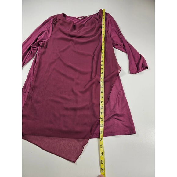 Soft surroundings size medium Layered purple casual tunic EUC ^ - Picture 6 of 7